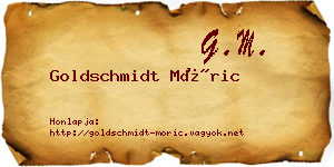 Goldschmidt Móric névjegykártya